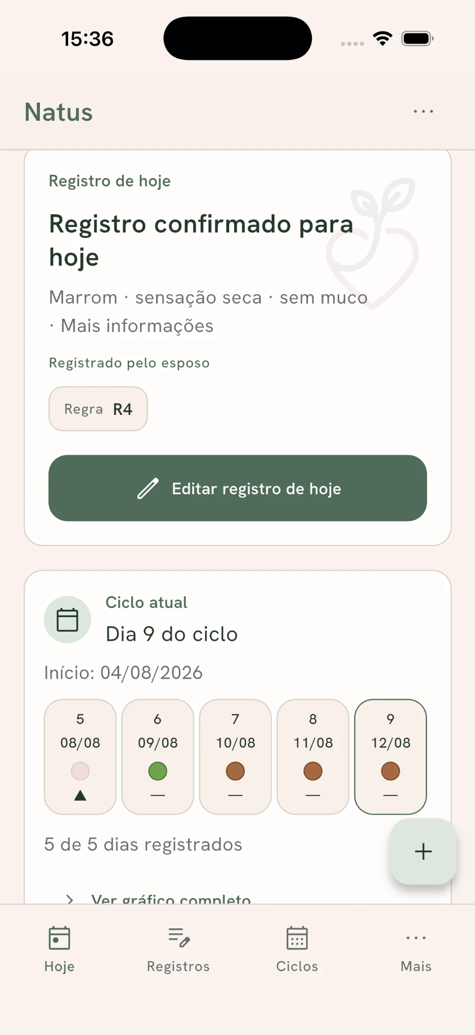 Tela real inicial do Natus em português